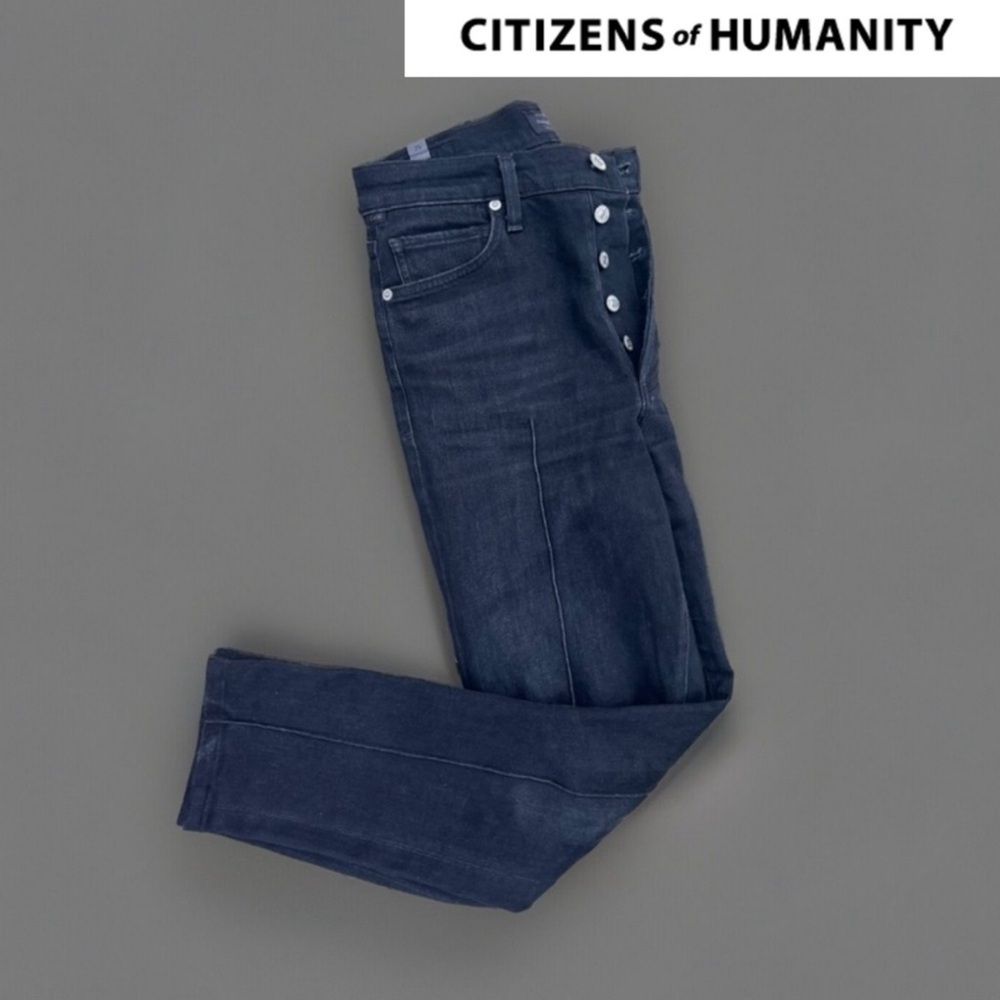 Citizens of Humanity Olivia high rise slim ankle Jean in black size 25